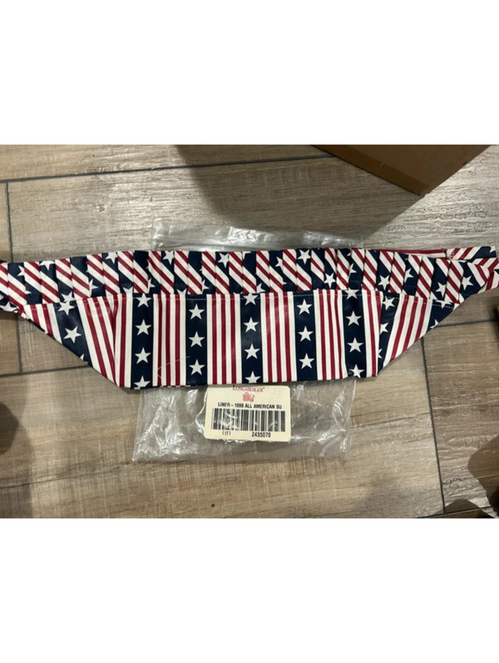 Longaberger pie basket liner patriotic